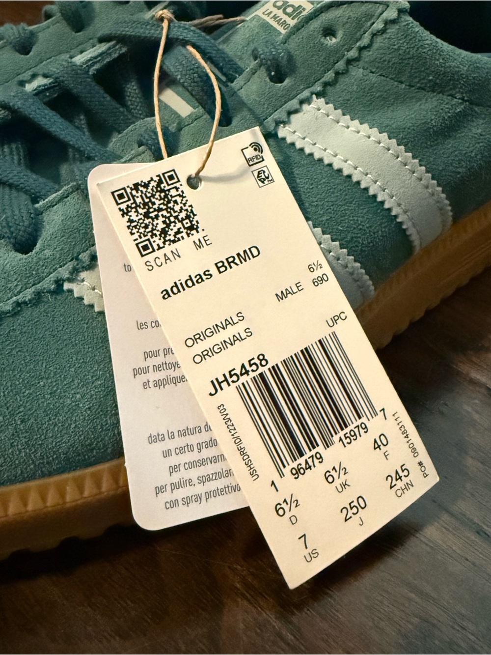 NEW adidas Men’s BRMD Originals Mystery Green/Tactile Green with Gum Sole size 7 - Picture 2 of 6
